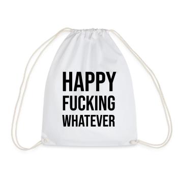 heureux Quoi qu’il arrive - Sac de sport léger - blanc - Devant
