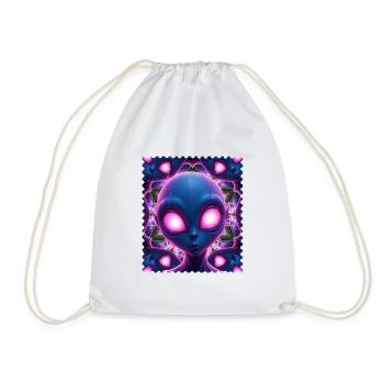 Neonalien Kaleidoskop - Turnbeutel - Weiß - Vorne