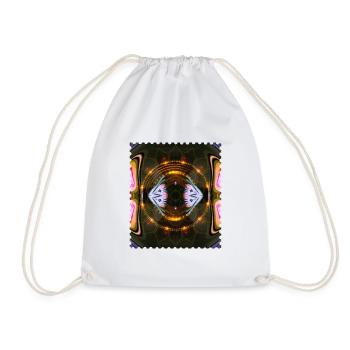 Mandala Kaléidoscope Ardent - Sac de sport léger - blanc - Devant