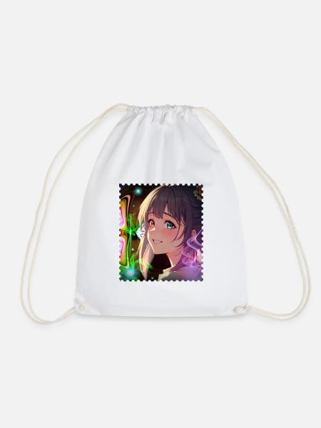 Magical Neon Dream Heroine - Drawstring Bag - white