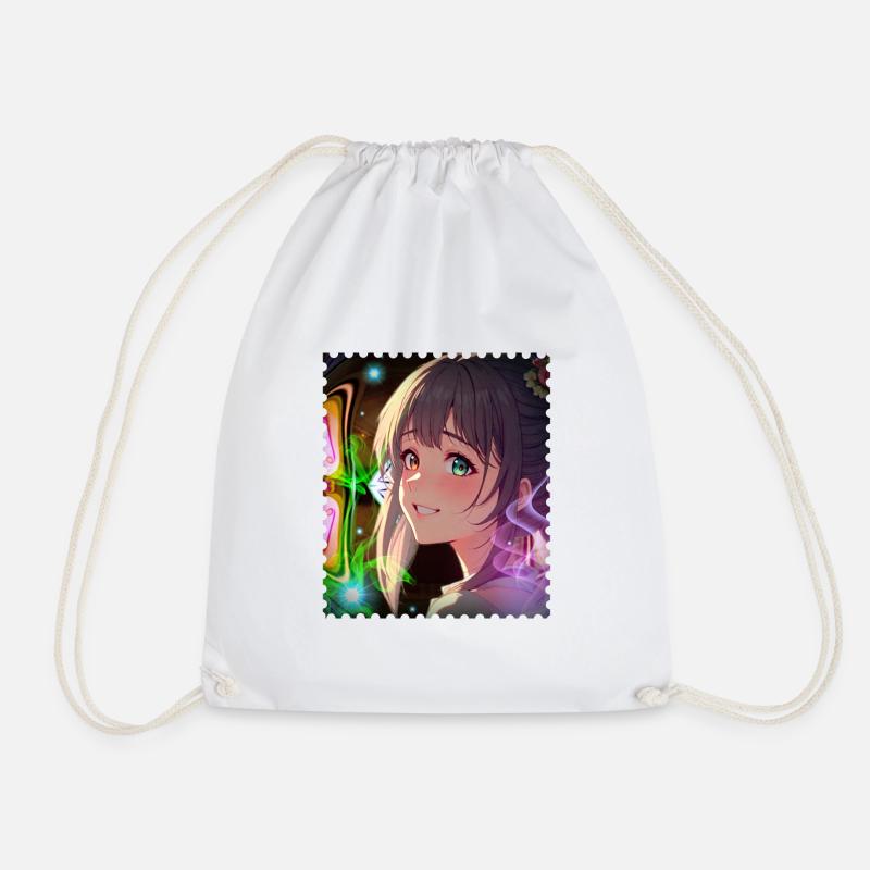 Magical Neon Dream Heroine - Drawstring Bag - white