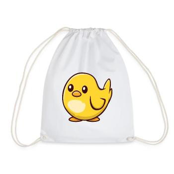 Chick - Drawstring Bag - white - Front