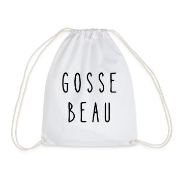 gosse beau - Sac de sport léger - blanc - Devant