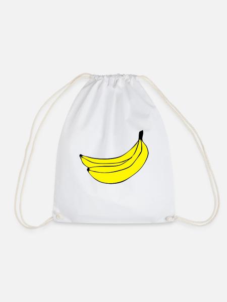 bananen - Turnbeutel - Weiß