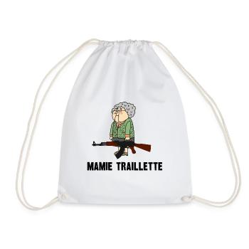 MAMIE TRAILLETTE - Sac de sport léger - blanc - Devant