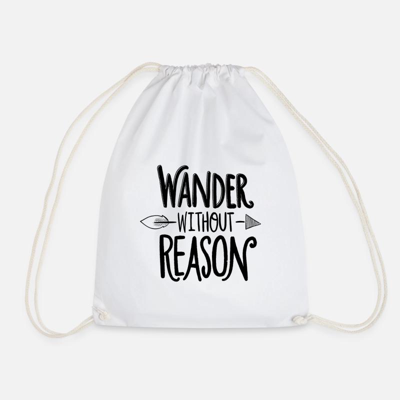 wander without reason - Turnbeutel - Weiß