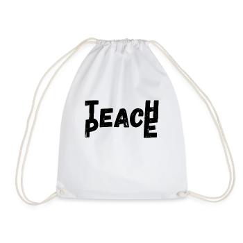 Teach Peace - Turnbeutel - Weiß - Vorne