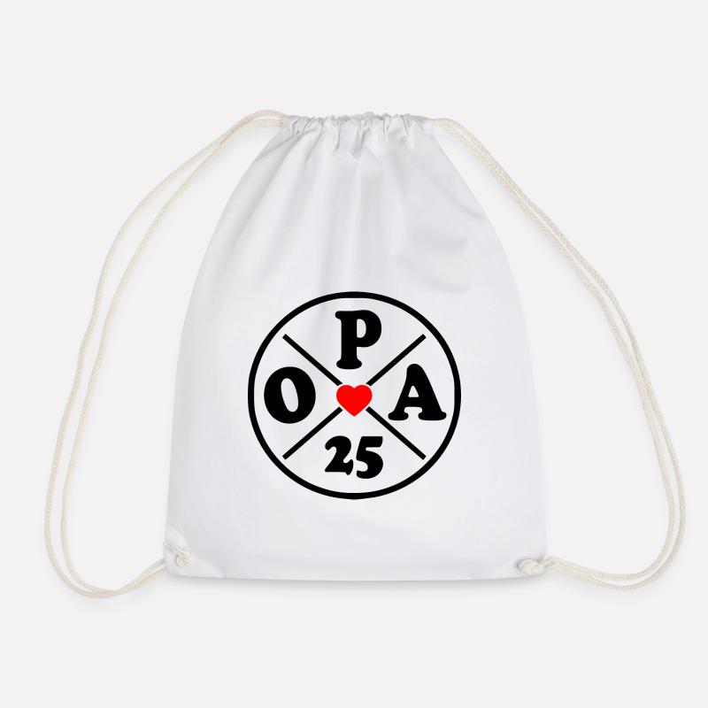 Opa 2025 - Turnbeutel - Weiß