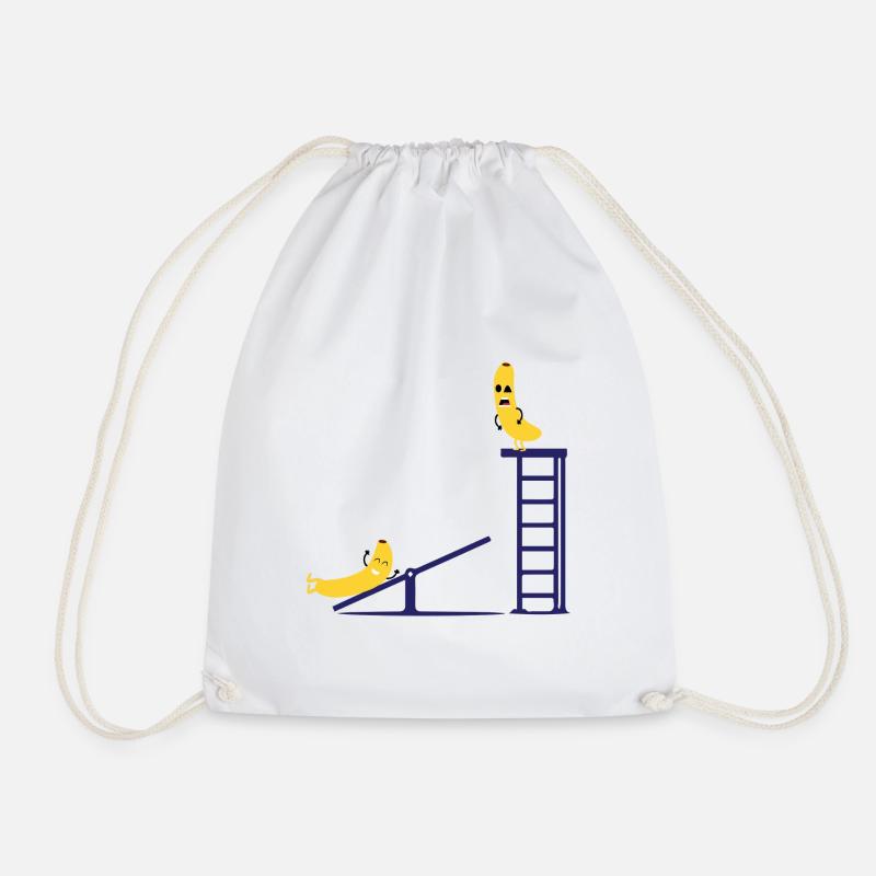 banane - Sac de sport léger - blanc