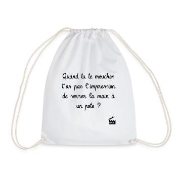 Quand tu te mouches, ... Les Visiteurs - Culte ! - Sac de sport léger - blanc - Devant
