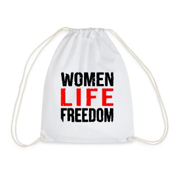 Women life freedom - Turnbeutel - Weiß - Vorne