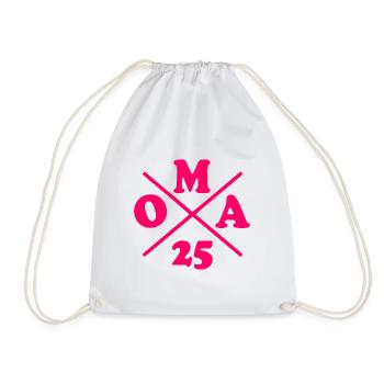 Oma 2025 - Turnbeutel - Weiß - Vorne