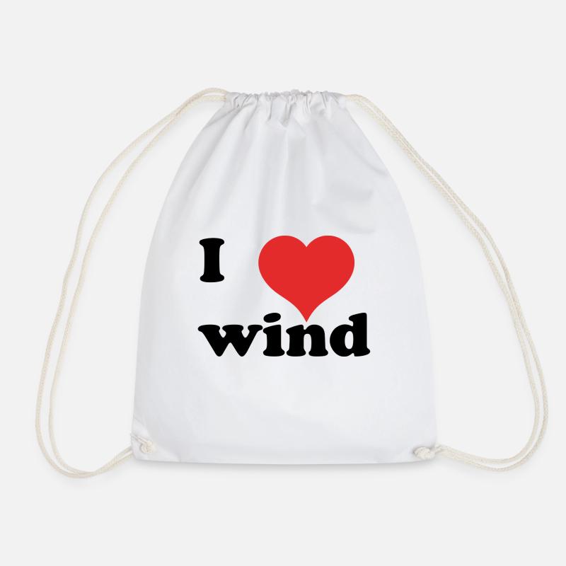 i love wind - Turnbeutel - Weiß