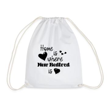 Zuhause in New Bedford - Home is where New Bedford - Drawstring Bag - white - Front