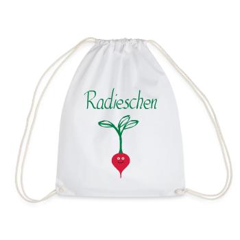 Radieschen 3 - Turnbeutel - Weiß - Vorne