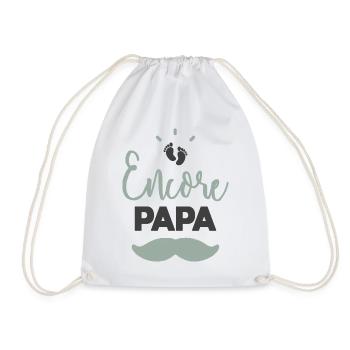Encore papa - Sac de sport léger - blanc - Devant