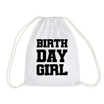 Birthday Girl - Turnbeutel - Weiß - Vorne