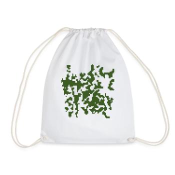 Fond kaki - CAMOUFLAGE Monochrome - Sac de sport léger - blanc - Devant