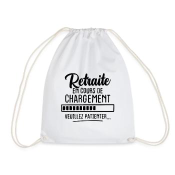 Retraite en cours de chargement veuillez patienter - Sac de sport léger - blanc - Devant