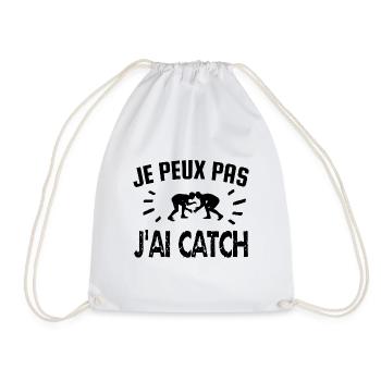 je peux pas j'ai catch - Sac de sport léger - blanc - Devant