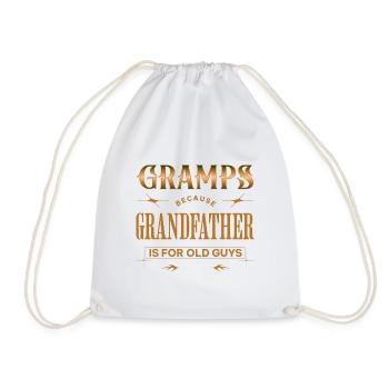 Gramps Parce Que Grand-Père C’Est Pour Les Vieux Mecs Drôle - Sac de sport léger - blanc - Devant