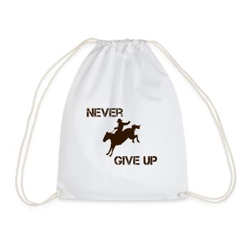 Western Équitation Reining Cavalier Cadeau Amour des chevaux - Sac de sport léger - blanc - Devant