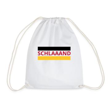 SCHLAAAND - Turnbeutel - Weiß - Vorne