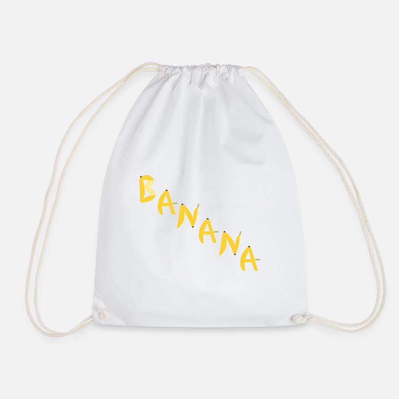 Banane - Turnbeutel - Weiß