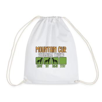 Mountain Cur Dog Dictons drôle d’humour drôle - Sac de sport léger - blanc - Devant