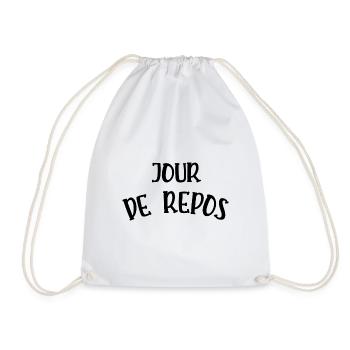 jour de repos - Sac de sport léger - blanc - Devant