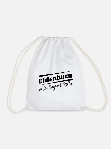 Oldenburg - Lieblingsort mit Stadtnamen - Turnbeutel - Weiß
