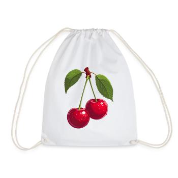 Cerises - Sac de sport léger - blanc - Devant