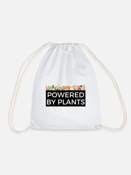 Powered by Plants Tee Design Veggie - Turnbeutel - Weiß