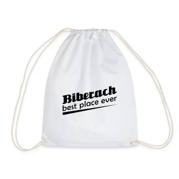 Biberach - Stadt best place ever - Turnbeutel - Weiß - Vorne