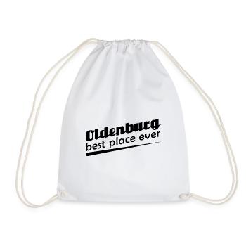 Oldenburg - Stadt best place ever - Turnbeutel - Weiß - Vorne