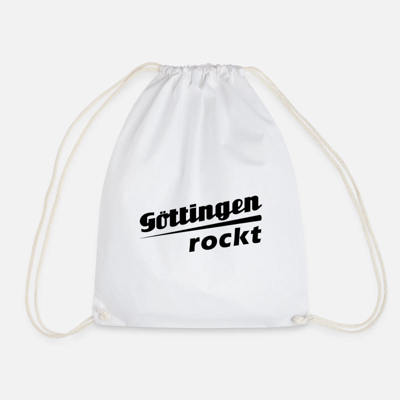 Göttingen rockt - Textdesign mit Stadtnamen - Turnbeutel - Weiß