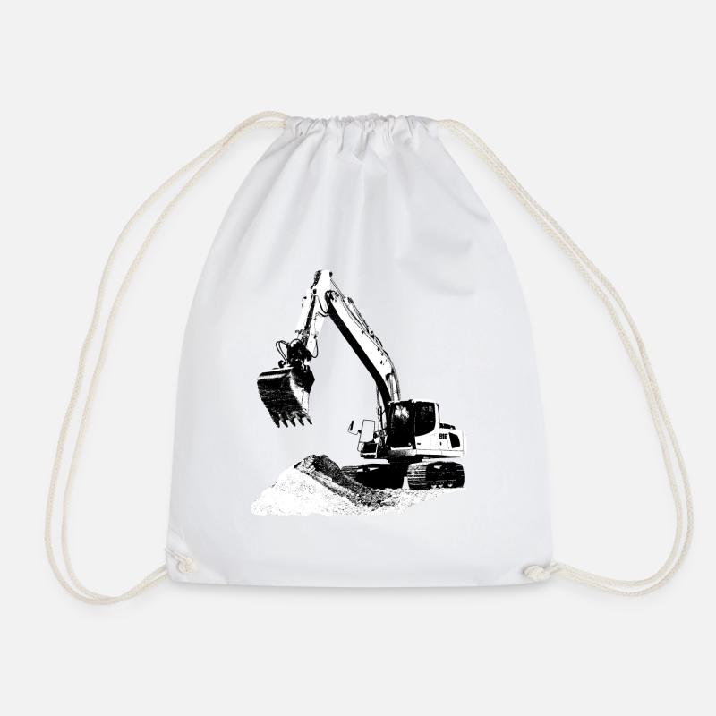 Excavator - Turnbeutel - Weiß