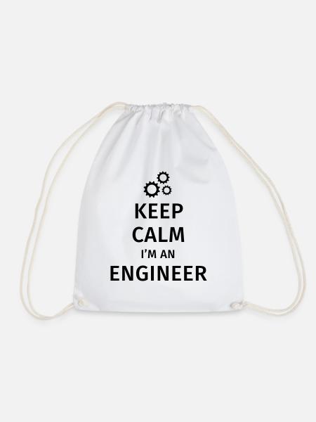 Keep Calm I'm an Engineer - Turnbeutel - Weiß