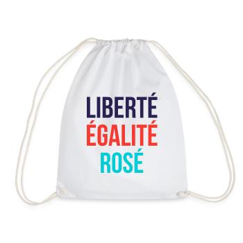 Liberté égalité rosé - Sac de sport léger - blanc - Devant