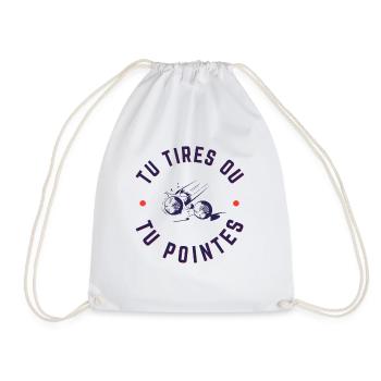 Tu tires ou tu pointes - Sac de sport léger - blanc - Devant
