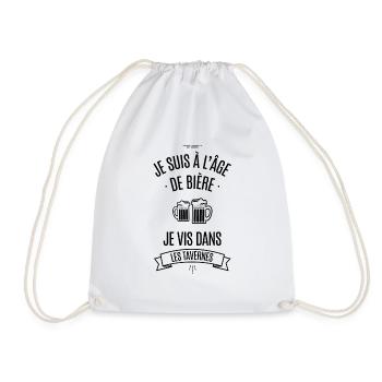 L'âge de bière - Sac de sport léger - blanc - Devant