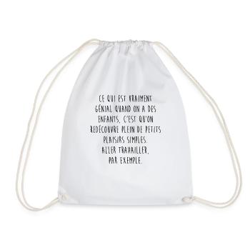 Les enfants... - Sac de sport léger - blanc - Devant