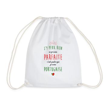 Je suis portugaise - Sac de sport léger - blanc - Devant