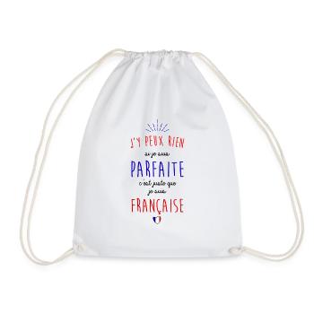 Je suis française - Sac de sport léger - blanc - Devant