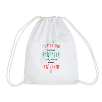 Je suis italienne - Sac de sport léger - blanc - Devant