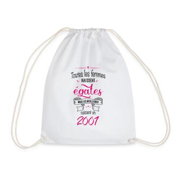 Année 2001 (fe) - Sac de sport léger - blanc - Devant