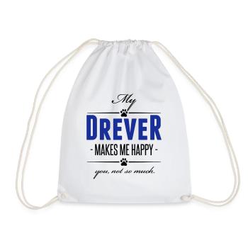 Mon Drever me rend heureux - Sac de sport léger - blanc - Devant