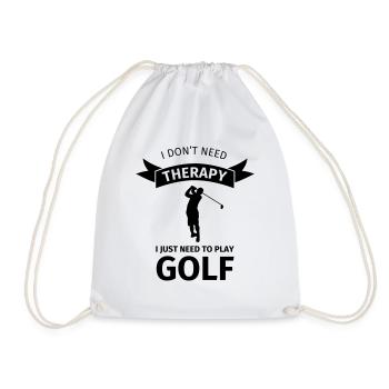 I don't need therapy I just need to play golf - Sac de sport léger - blanc - Devant