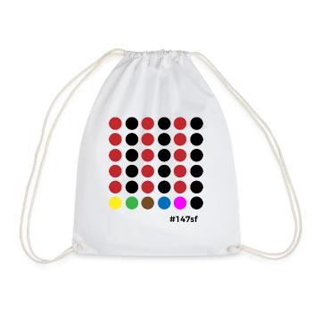Snooker # 147sf - Drawstring Bag - white - Front