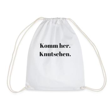 Lustiges Slogan Lustig Romantik Sex sprüche - Turnbeutel - Weiß - Vorne